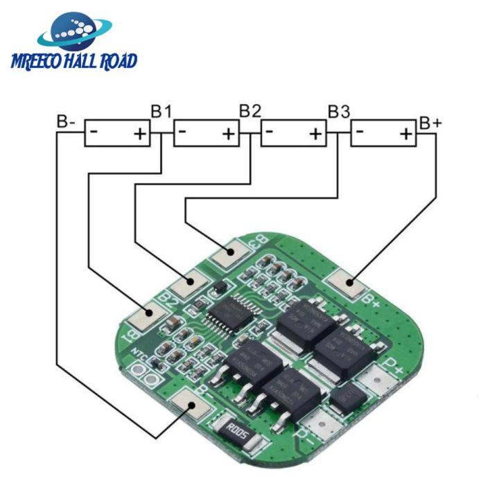 4S 14.8V / 16.8V 20A peak li-ion BMS PCM battery protection board bms pcm for lithium LicoO2 Limn2O4 18650 li battery