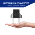 Adapter Plugs Charger Universal EU 2 Flat Pin To 2 Round Pin Power Plug. 