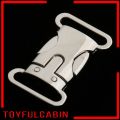 【TOYFULCABIN】 2x Metal Side Release Buckle Clip for Craft Webbing Paracord Bag Strap. 