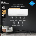 Haier (T3 Series) 1.5 Ton DC Inverter - HSU-19HFAB(W) - T3 Compressor - Energy Efficient - Bigger Outdoor - Turbo Cooling - White Colour AC / 10 Years Warranty / Air Conditioner / Haier Free Installation. 