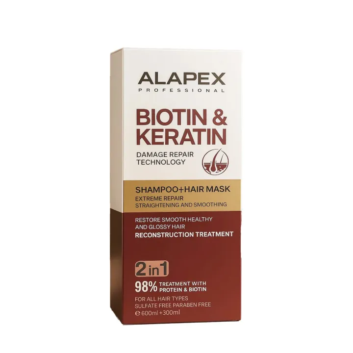 Alapex%20Biotin%20and%20Keratin%202%20in1%20Shampoo%20+%20Hair%20Mask%20Straightening%20Smoothing%20600ml+300ml%20-%20Image%204