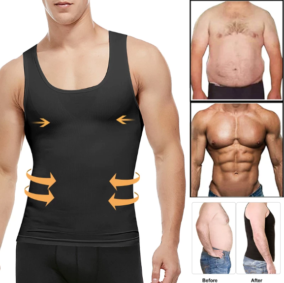 Slim N Lift Underwear Body Shaper Waist Cincher Corset for Men Shaper Vest Body Slimming Tummy Belly Slim Body Shapewear