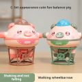 Originality Tumbler Novelty Tightrope Walking Unicycle Toy Roly-poly Balance Pig Piglet Fingertip Gyroscope Moonlight. 
