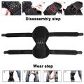 Power Knee Joint Support Pads - Breathable Non-Slip Power Lift Knee Stabilizer Boosters Pads - Pair of 2 - Black. 