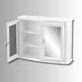 Straight Mirror Cabinet. 