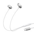 Joyroom Type C Handfree / Joyroom-Ec06 Type-C Series In-Ear Metal Wired Earbuds Silver. 