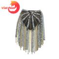 Vist Fox Shoulder Epaulette Long Tassels Men Women Shoulder Board Badge Brooch. 