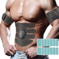Ab Muscle Toner - Extra 20 Pcs Gel Pads, Abs Belt, Abdominal Toning Electronic Workout Portable Machine. 