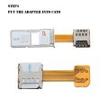Universal TF Hybrid Sim Slot Dual SIM Card Adapter For DIY Micro SD Extender Nano Cato Android Phone All Dual SIM mobile phone. 
