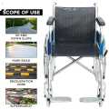 Standard Imported Wheelchair Folding for patients and hospitals. 