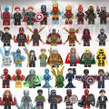 Lego Avengers Minifigures Iron Man Spiderman Mysterio Thor Loki Odin Marvel Super Heroes Building Blocks Toys. 