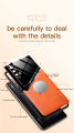 Lenuo For Huawei Honor 20 / Nova 5T Case Leather Texture Car Magnetic Holder Back Cover Soft Silicon Frame Shockproof Casing. 