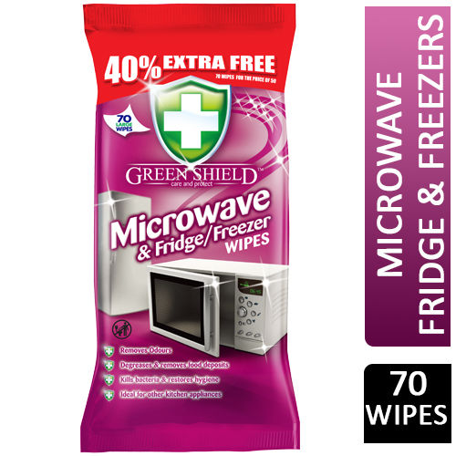 GREEN SHIELD WIPES MICROWAVE FRIDGE 70PC