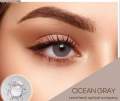 Color lens Eye Contact Lenses Ocean 1-tone Grey With Container + free water kit / disposable lenses / lense, eye lense / color lense / eye lenses for girls. 