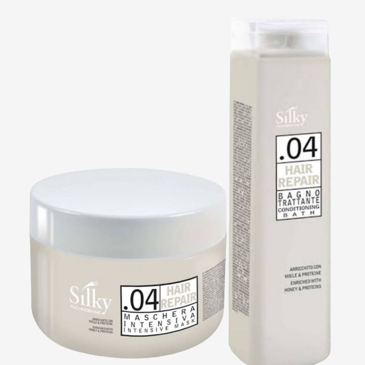 Silky Nouvelle .04 Hair Repair Treatment Shampoo &  Intensive Conditioning Mask