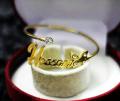 Namely accessories 22k Gold Plated Personalized Name Bangle For Women/Girl-TJ 9944. 