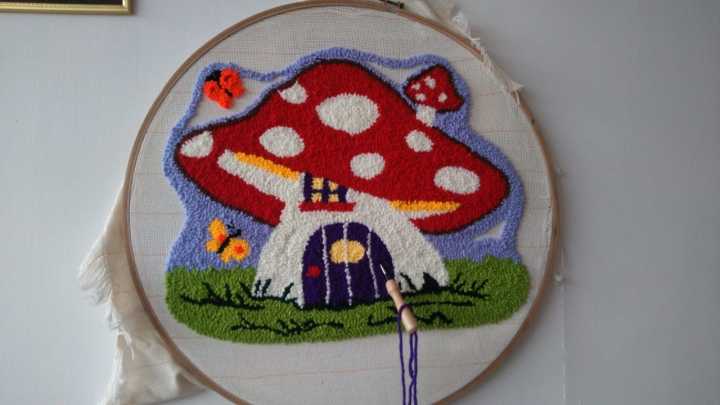 Whimsical%20Mushroom%20Cottage%20measuring%2043%20x%2038%20cm%20punch%20needle%20wall%20hanging%20-%20Image%205