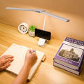360° Flexible Three Modes Table Lamp Double Head LED Clip lamp LampStudy Reading Light Rechargeable Clamp Desk Light for Bedroom Office Dorm Double Lamp. 