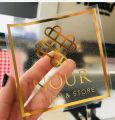 Gold Foil Printing, Gold Clear Custom Stickers, Transparent Stickers, Any Shape Custom Stickers, Logo Labels, Custom Product Labels. 