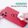 Phone Case for Huawei Y9s/Nova 7/Nova 7 Se/Y7a Casing Straight Edge Liquid Silicone Soft TPU Pure Color Shockproof Back Cover and Lanyard. 