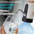 Automatic Electric Water Dispenser Pump Rechargeable Portable USB Charging Wireless Water Pump Automatic Drinking Water Dispenser,USB Wireless Smart Electric Water Pump Dispenser Bottle Portable Beverage Suction Automatic Suction Pump for Home Travel. 