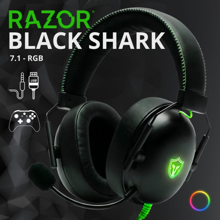 RGB Gaming Headphones 3.5mm With USB Earphone Surround Stereo Headphone for PC, PS4, Xbox One, Ergonomic Design Over Ear with Mic Professional Headset For Gaming - One Click Pick