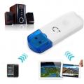 【Miga Plaza】 USB Bluetooth 2.1 Receiver Audio Stereo Adapter Wireless Handsfree Music Receiver Car Kit Audio USB Stereo Receiver Adapter. 