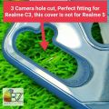 Realme_ C3 - Transparent Shockproof S line Back Cover - Solid and Durable - Flexible and anti scratch - With camera protection. 