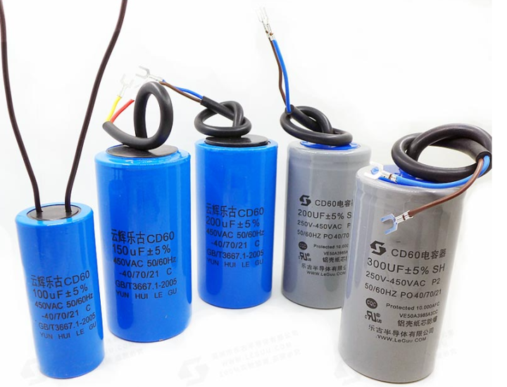 【ETOP】CD60 motor water pump start capacitor 450V 50UF / 75UF / 100UF / 150UF / 200UF / 250UF / 300UF / 350UF / 400UF / 500UF