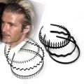 Simple Hair Accessories 1Pcs Women And Handsome Men Supplies Black Wave Shape Headbands Ornaments Hair Clip Hair Hoop. 