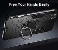 iCaseCover for Xiaomi Redmi Note 11 4G Hard Case Shockproof Car Magnetic Stand Holder Back Cover. 