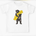 Bear Hug printed cotton boys tshirts for kids. 