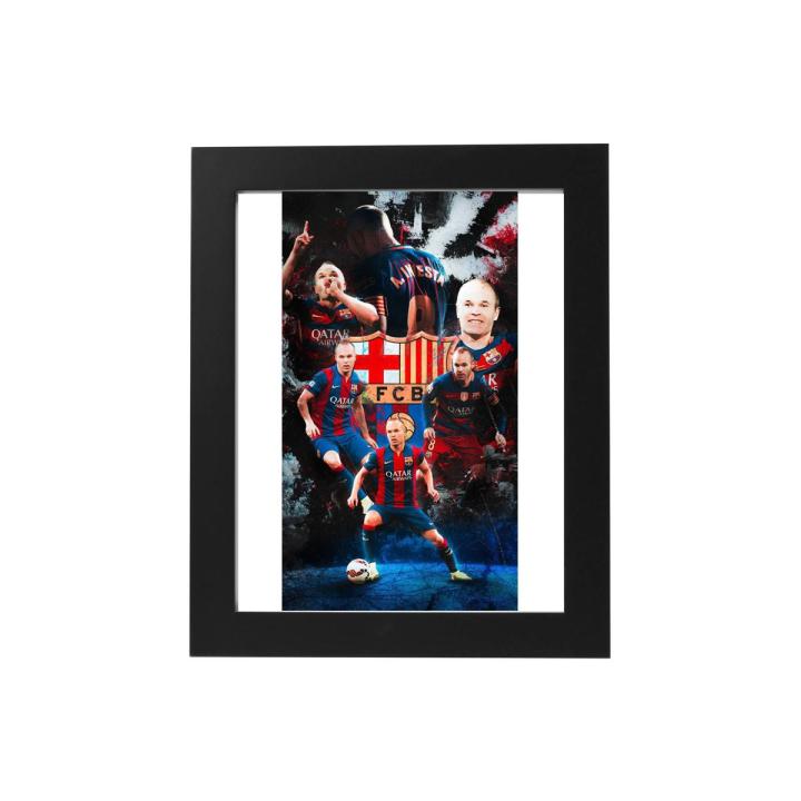 Andres Iniesta FC Barcelona Football Enthusisats Nostalgic Posters Room Posters Vinyl Paper Vintage Posters Home Room Art Painting Wall Poster