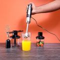 Geepas 5-In-1 Hand Blender -|Chopper / Food Processor | Whisk |2 Speeds With 8 Variable Speeds, Stainless Steel Blade | Perfect Smoothies And Grinding Coffee|7 years guaranteed|hand mixer high quality|wattage- 600 input: 220v~. 