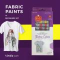 Fabric Paints - Pack Of 12. 