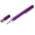 2-in-1 Capacitive Touch Screen Writing Drawing Stylus Pen Compatible with Conductive Fine + Microfiber Tip for iOS i-Phone i-pad, Android Smart-Phone Mobile Tablet Laptop PC  Metal A One. 