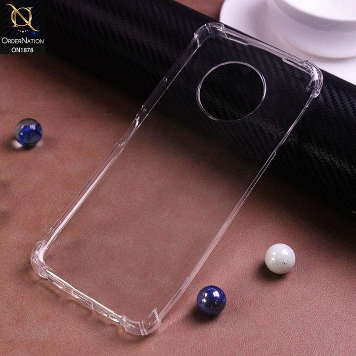 Infinix Note 7 Back Cover Transparent Extra Bumper Anti Shock Soft Crystal Clear Case