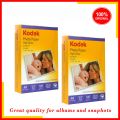 Kodak Photo Paper High Gloss 4R (102x152mm) 100 Sheets 230gram, Photo Studio Paper, Suitable for Album Photos & Snapshots, Best Photo Paper Glossy, 300 Microns Photo Paper Printer. 
