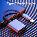 USB-C Audio Adapter Wear-resistant Type-C to 3.5mm Earphone Jack Adapter AUX Audio Cable. 