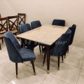AM INTERIOR | Dining Table With Chairs | Turkish Dising | All Shesham Wood |  Dimond Foam. 