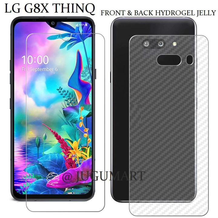 LG G8X THINQ Front and Back Hydrogel film jelly protector for LG G8X THINQ