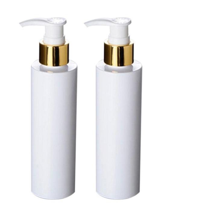 Empty Plastic Hand Pump Bottles Golden 100ml – Empty Hair Oil Bottle Refillable Lotion Bottles / Empty Shampoo Pump Bottles, Hand Wash Bottle / Empty Bottles for Serum / Empty Plastic Bottles