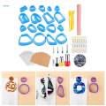 Polymer Clay Set of 130, Polymer Clay Earrings Clay with Earring Accessories and Punch Tool for Polymer Clay Jewelry Making DIY. 
