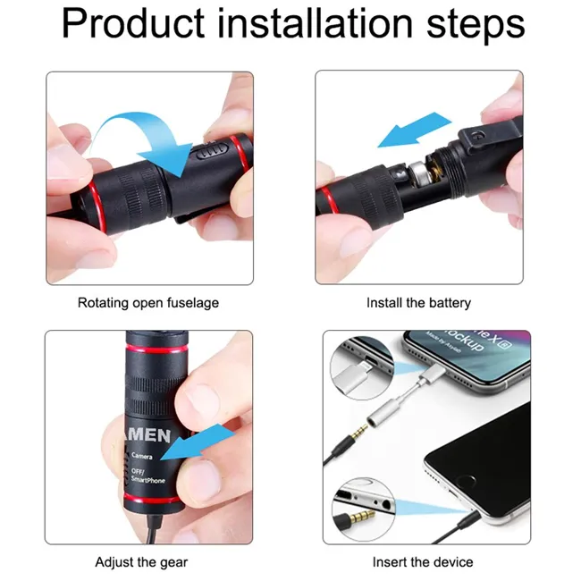 Active%20Noise%20Cancelation%20MAMEN%20KM-D1%20Pro%20Professional%203.5mm%20Lavalier%20Microphone%20With%20Dual%20Microphone%20For%20Smartphones%20Cameras%20Microphone%20-%20Image%205