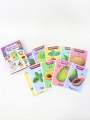 Fruit and Vegetable Jumbo Flash Cards for Kids Size 7 X 5 Inches. 