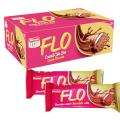 FLO Coated Cake Bar Double Chocolate (1Box in 24 Pcs). 