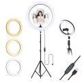 26CM / 36CM Selfie LED Ring Light with 7Feet Tripod & Mobile Holder | 3 Shades 26 CM LED Ring Light & 7 feet Tripod Stand & Mobile Holder | Dimmable Selfie LED ring light Ringlight for Videos Light with tripod Stand. 