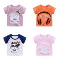 Kids Shirts 100% Cotton Cartoon Tops Cute Boys Girls Short Sleeve T shirt 1-3Y. 