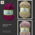 Panda Thick Velvet Yarn – Plush Blanket Yarn, 100 Grams, Super Soft Knitting & Crochet Yarn for Cozy Projects. 