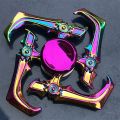 3 Way Rainbow Metal Fidget Spinner. 